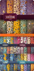 Cute patterns vector