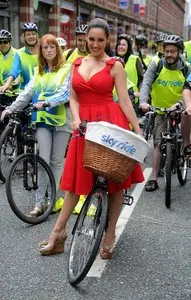 Kelly Brook at Sky Ride Event in Manchester July 15, 2012