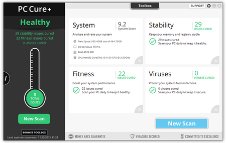 PC Cure+ 1.8.0.1 (x86/x64)