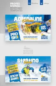GraphicRiver - Winter Adventure Busines Card Templates 22994222