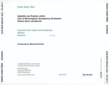Isabelle van Keulen, Paavo Järvi - Erkki-Sven Tüür: Exodus (2003) (Repost)