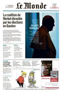 Le Monde du Mardi 16 Octobre 2018