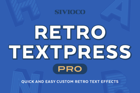 CreativeMarket - Retro Textpress Pro - AI Actions