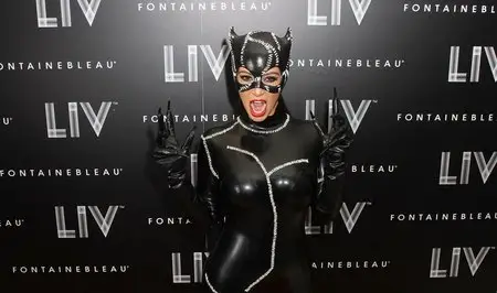 Kim Kardashian at Halloween Birthday Bash at LIV Nightclub in Florida October 31, 2012