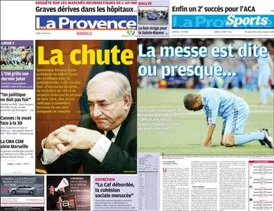 LA PROVENCE + cahier Sports - Lundi 16 mai 2011