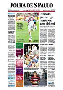 Jornal Folha de São Paulo - 15 de julho de 2103 - Segunda