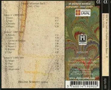 Hélène Schmitt - J.S. Bach: Sei Solo a Violino senza Basso accompagnato, Vol.2 (2006) (Repost)