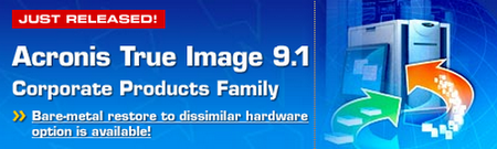 Acronis True Image ver. 9.1 Build 3694 Workstation for Windows