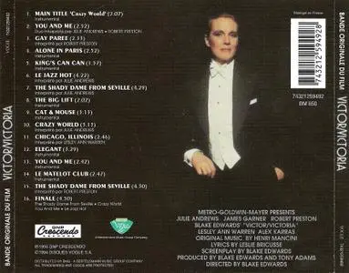 Henry Mancini, Leslie Bricusse & VA - Victor/Victoria: Original Soundtrack Recording (1982) French Reissue 1994