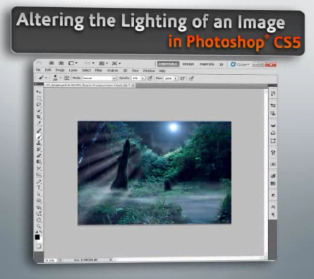 Digital Tutors: Using Photoshop CS5 to Alter the Lighting of an Image