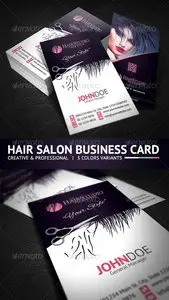 GraphicRiver Creative Hair Salon Business Card