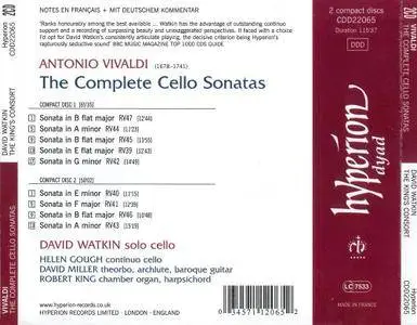 David Watkin - Vivaldi: The Complete Cello Sonatas (2010)