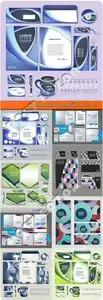 Corporate identity template vector set 26