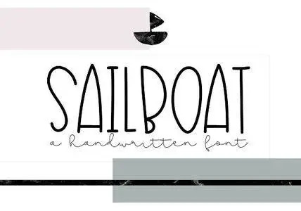 CreativeMarket - Sailboat - A Cute Handwritten Font 2582880