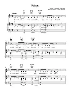 Poison - Rita Ora, Rita Ora (Piano-Vocal-Guitar (Piano Accompaniment))