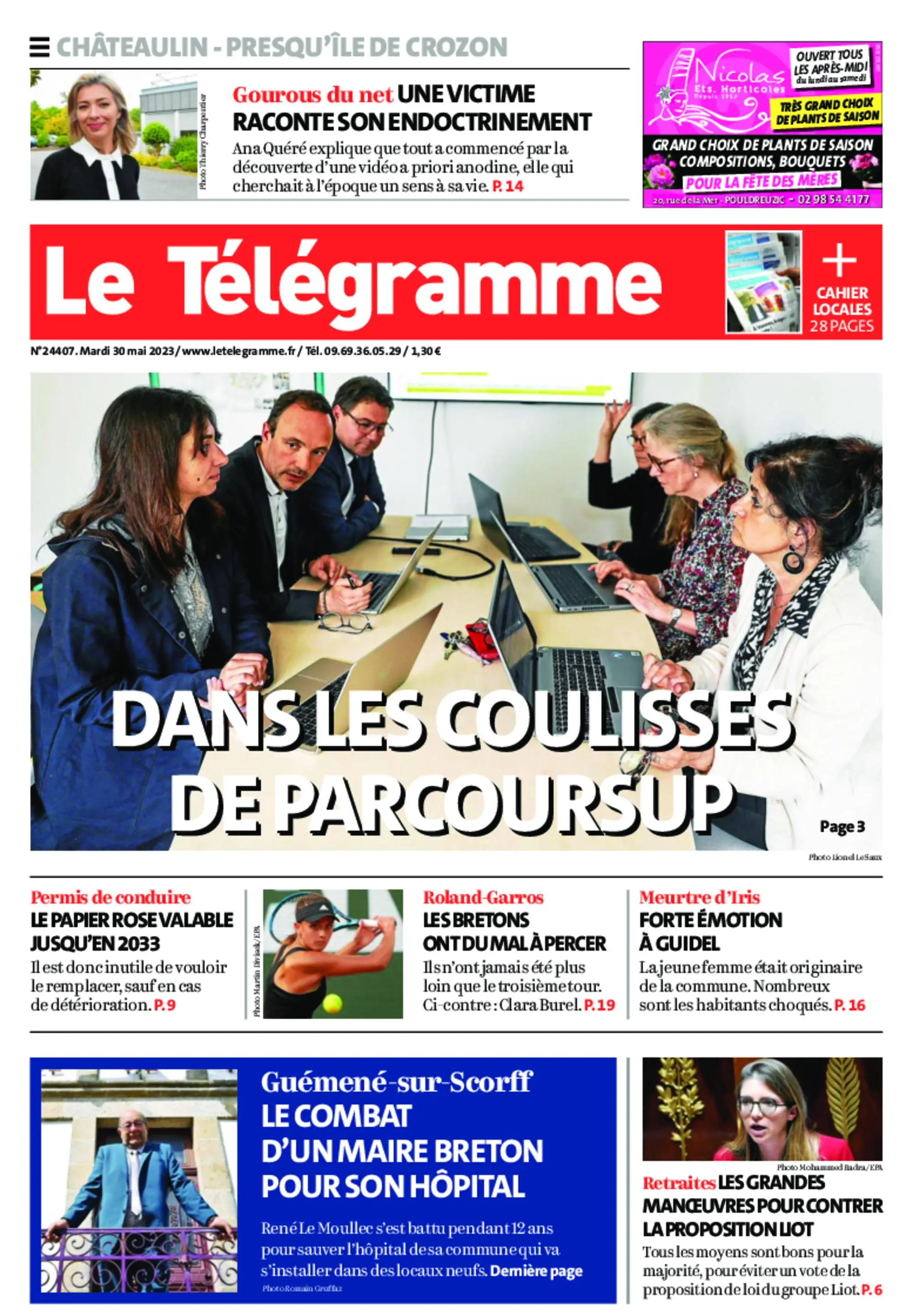 Le Télégramme Châteaulin – 30 mai 2023 / AvaxHome
