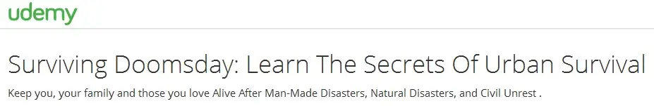 Surviving Doomsday: Learn The Secrets Of Urban Survival