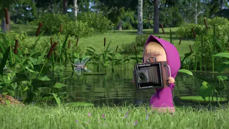 Masha et Michka Les comptines S01E01 Dans le bus toute la journée