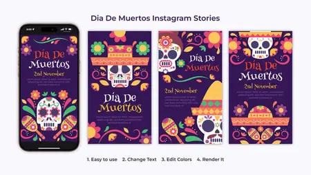 Dia De Muertos Instagram Stories 54851779