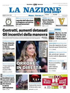 La Nazione Massa Carrara - 16 Ottobre 2025