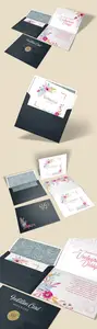 Invitation Envelope PSD Mockup Templates