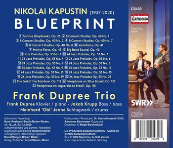 Frank Dupree, Jakob Krupp, Obi Jenne - Nikolai Kapustin: Blueprint - Piano Music for Jazz Trio (2022)