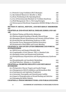 Handbook of Anesthesia in High Risk Patients