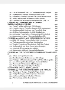 Handbook of Anesthesia in High Risk Patients