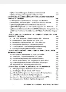 Handbook of Anesthesia in High Risk Patients