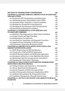 Handbook of Anesthesia in High Risk Patients