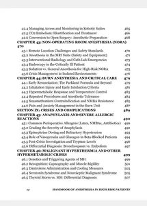 Handbook of Anesthesia in High Risk Patients