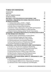 Handbook of Anesthesia in High Risk Patients