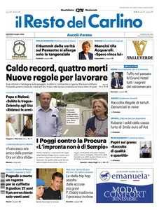 Il Resto del Carlino Ascoli Fermo - 3 Luglio 2025