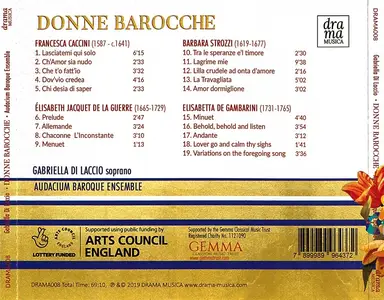 Gabriella Di Laccio, Audacium Baroque Ensemble - Donne Barocche (2019)
