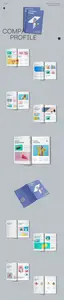 Blue White Modern Company Profile | 003 FYAYWZH