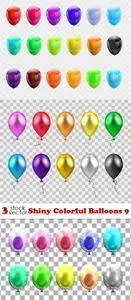 Vectors - Shiny Colorful Balloons 9