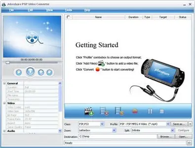 Portable Joboshare PSP Video Converter 2.8.0.0831