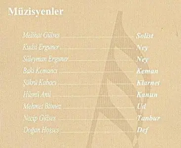Kudsi Erguner Ensemble - Complete Works of Kemani Tatyos Efendi [2 CDs SET] (2001)