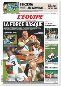 L'Equipe - Lundi 06 Septembre 2010