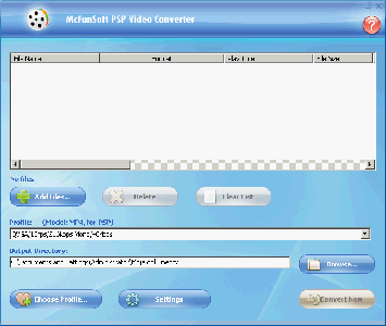 McFunSoft PSP Video Converter ver.7.9.3.3
