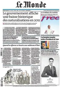 LE MONDE - Mercredi 11 janvier 2012 