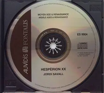 Jordi Savall & Hespèrion XX - Moyen Âge & Renaissance - Middle ages & renaissance (1997) {Fontalis Auvidis ES 9904}