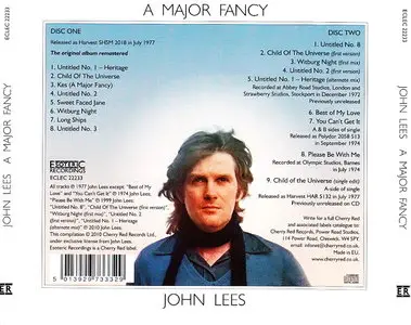 John Lees - A Major Fancy (1977) [Deluxe Edition, Remastered 2010]