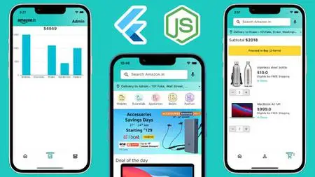 Flutter & Node Tutorial: Build Amazon Clone with Admin Panel