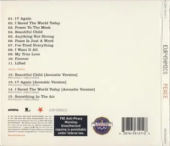 Eurythmics - Peace [Japan Edition] (2006)