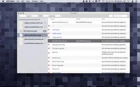 Xliff Editor v2.0.3 MacOSX