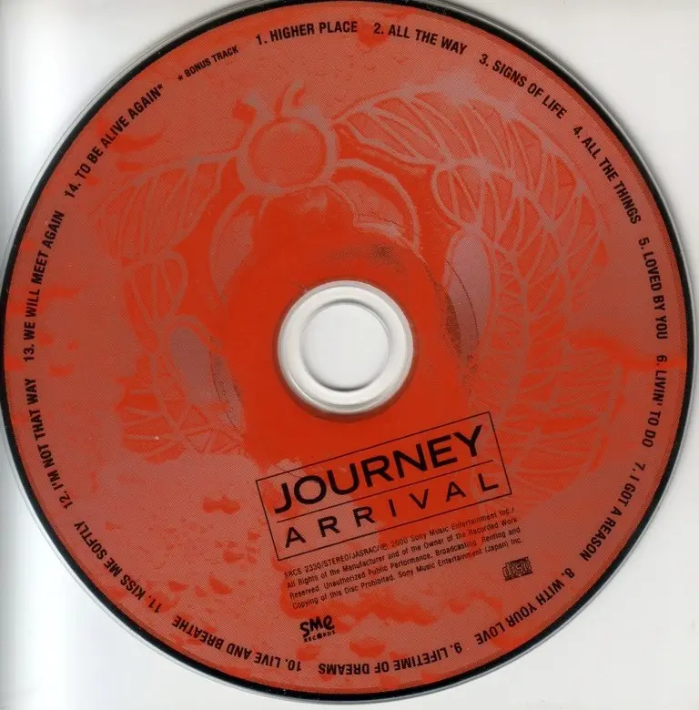 journey arrival on vinyl
