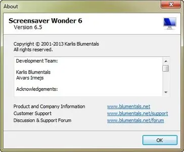 Blumentals Screensaver Wonder 6.5.0.60