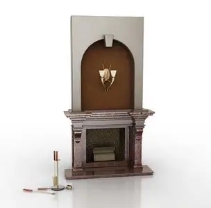 Fireplace 3D Max 2009 Model 