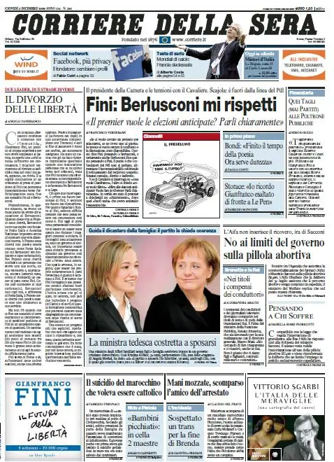 Il Corriere della Sera (03-12-09)